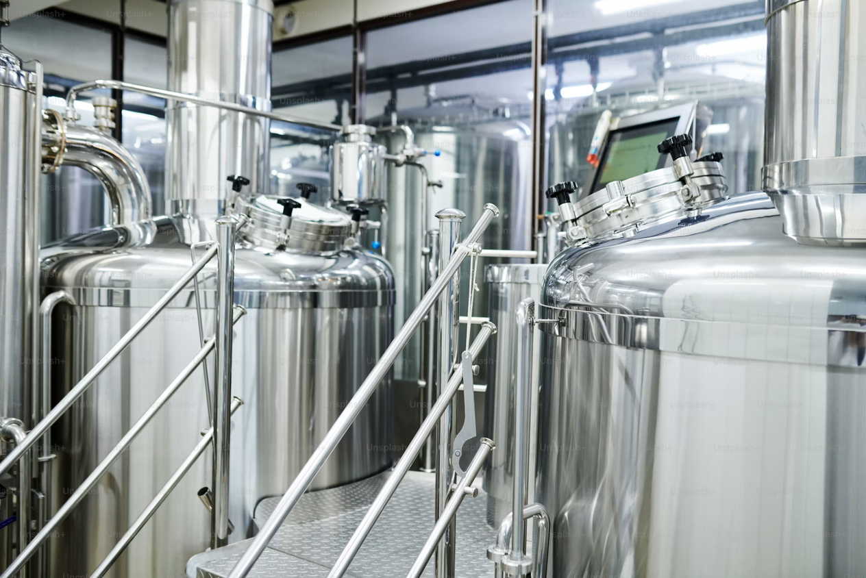 Custom 316L stainless steel assembly with CWB-certified TIG welds for industrial pharmaceutical equipment