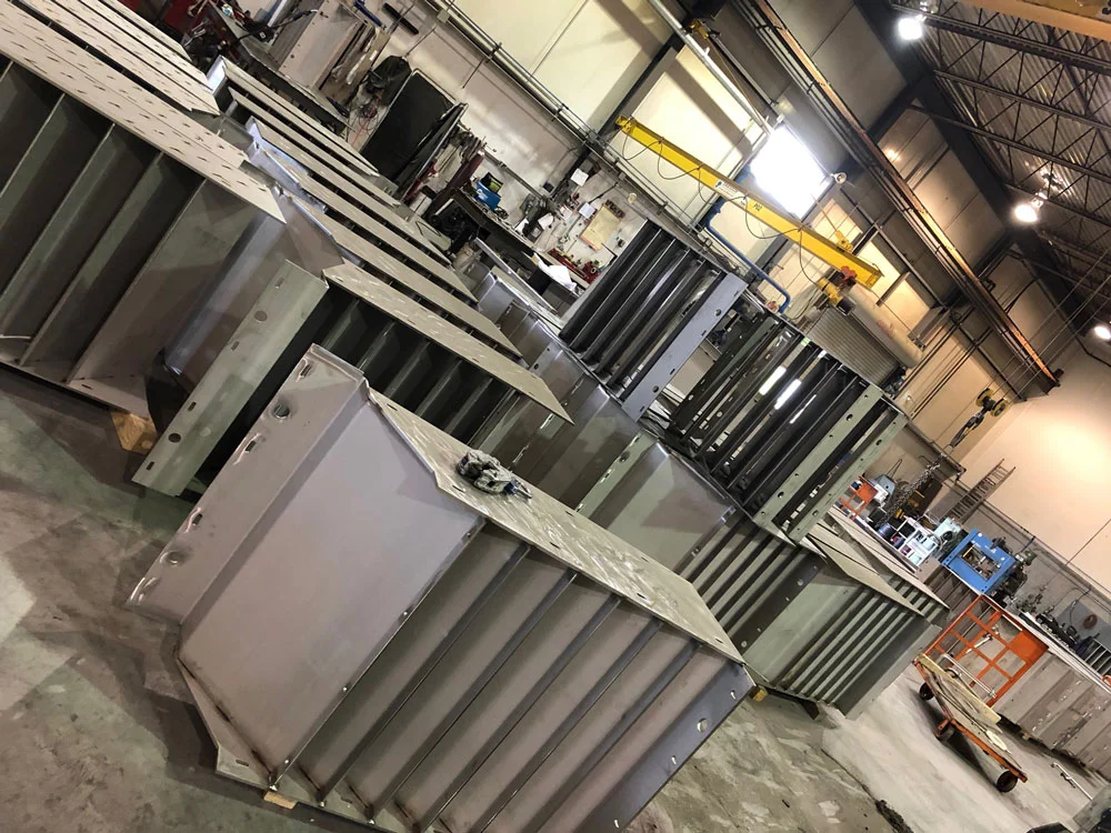 Assemblage de lamelles en atelier, ADI Laval.