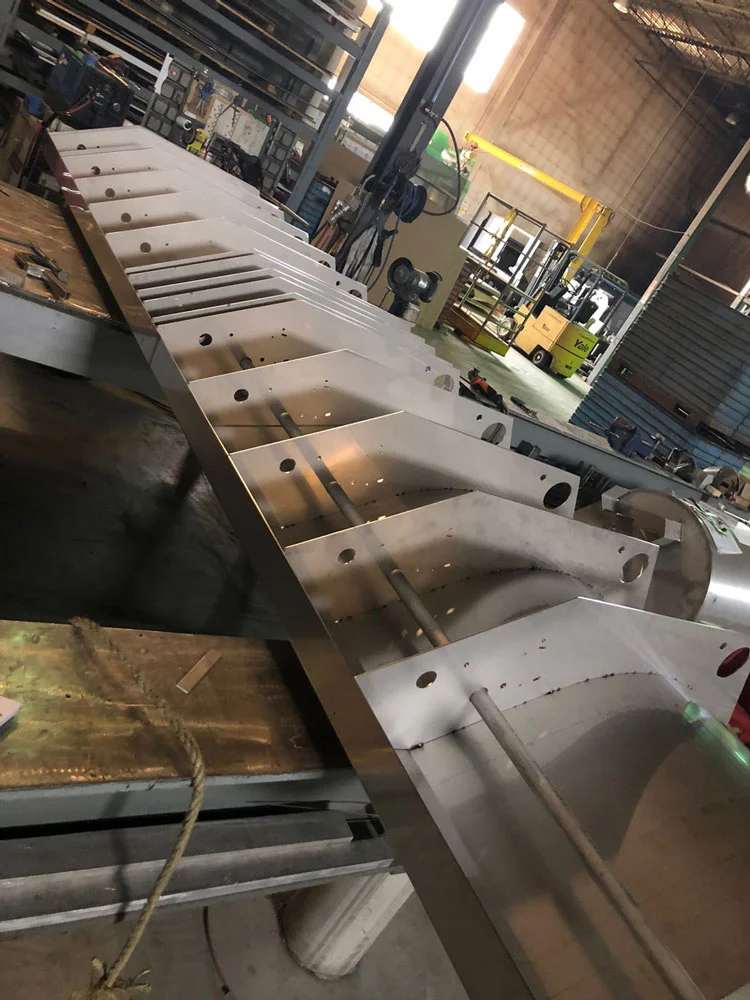 Composante en acier inoxydable — projet Doctor Foil, fabrication ADI Laval.